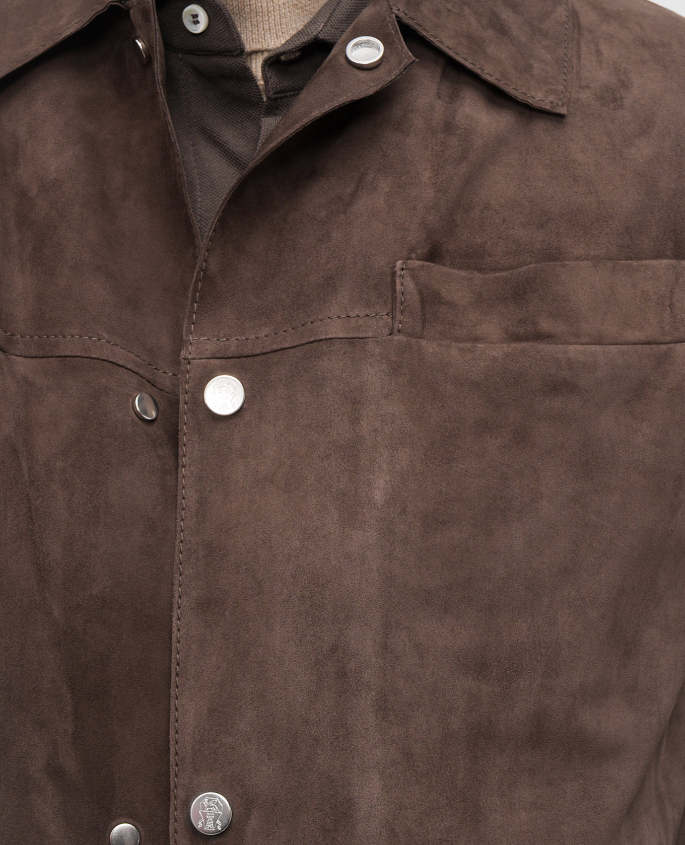 

Brown suede vest Brunello Cucinelli