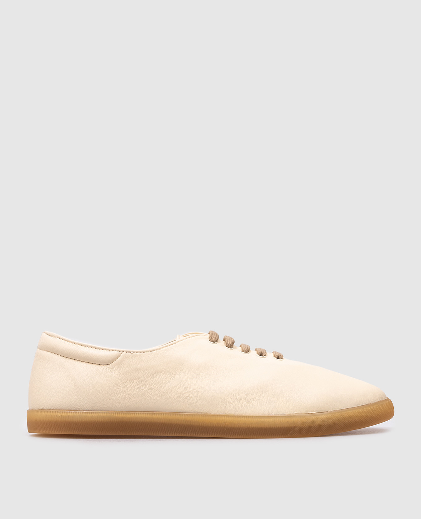 Sam beige leather sneakers the row