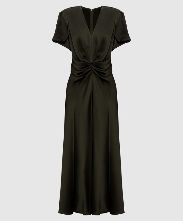 Victoria Beckham - Green midi dress with drapery 1425WDR005195D - shop with Ireland delivery at Symbol Victoria Beckham - Green midi dress with drapery 1425WDR005195D - shop with Ireland delivery at Symbol