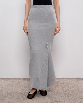 Marc Le Bihan Gray asymmetrical skirt 2752