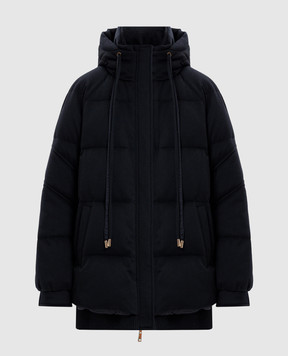 Be Florence Blue cashmere down jacket BE2518