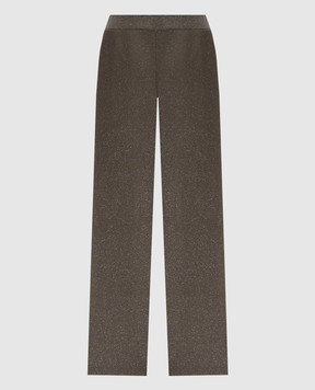 Peserico Khaki pants with lurex S94108F07Y09160