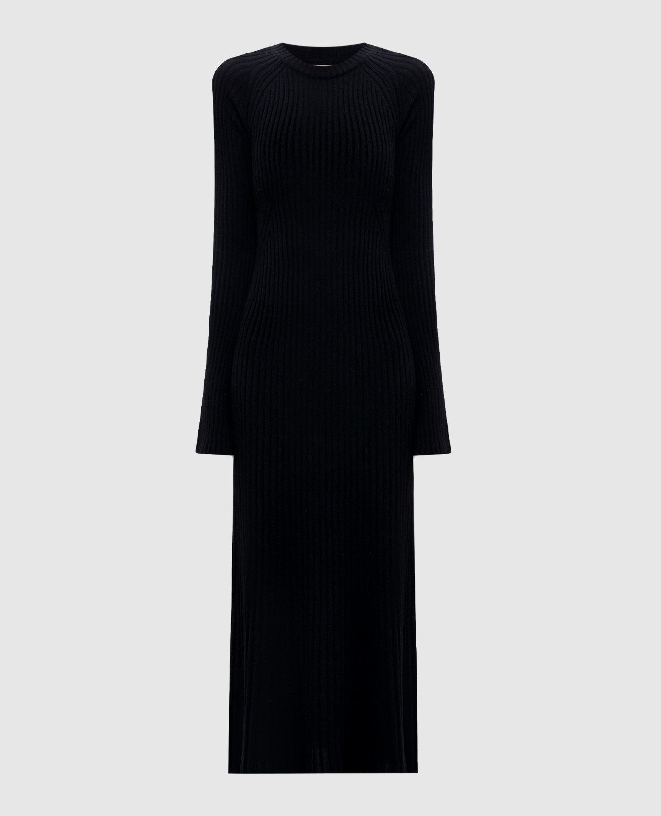 

HOBAS black wool and cashmere dress Lou Lou Studio