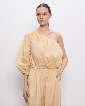 Philosophy di Lorenzo Serafini Orange one-shoulder top A02122120