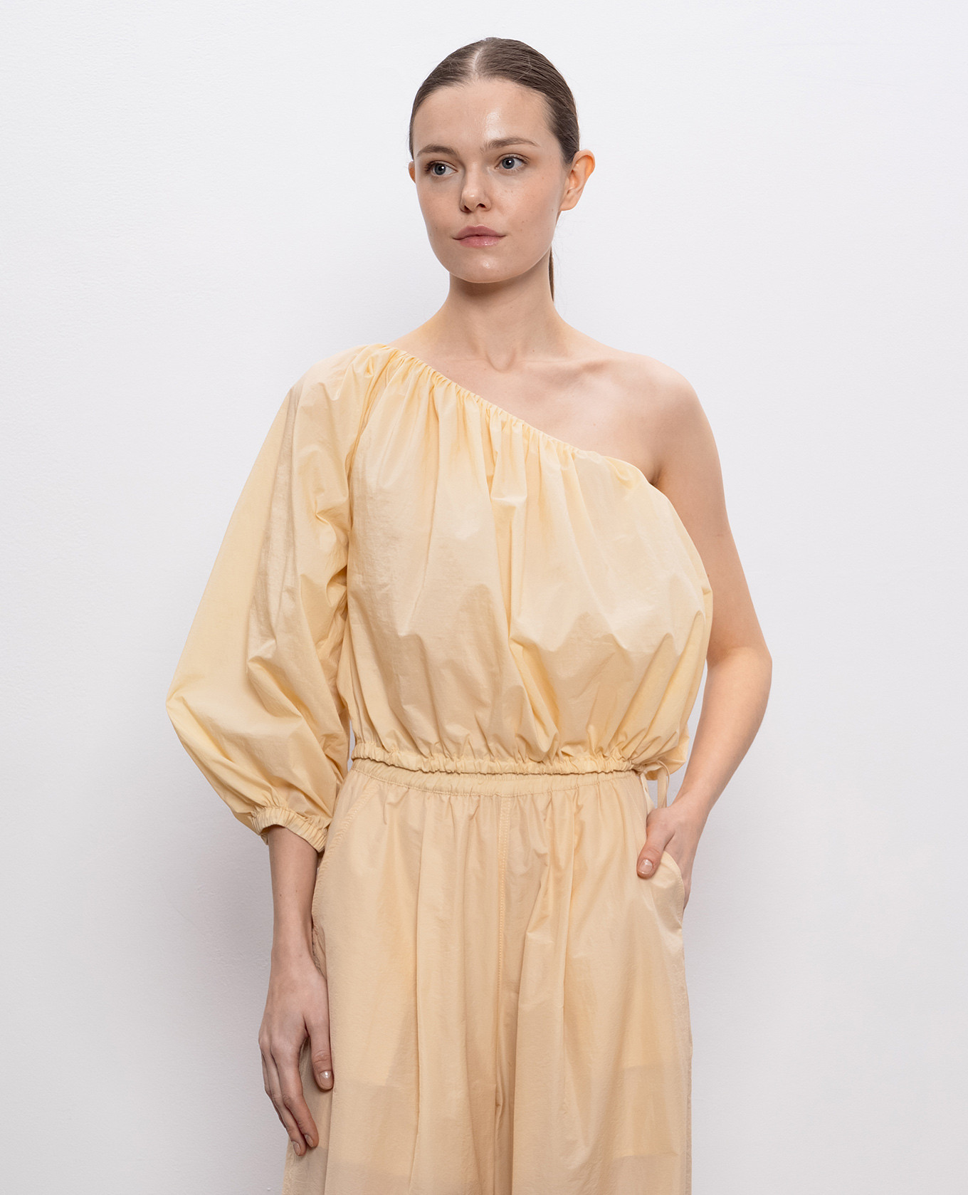 

Orange one-shoulder top Philosophy di Lorenzo Serafini, Yellow