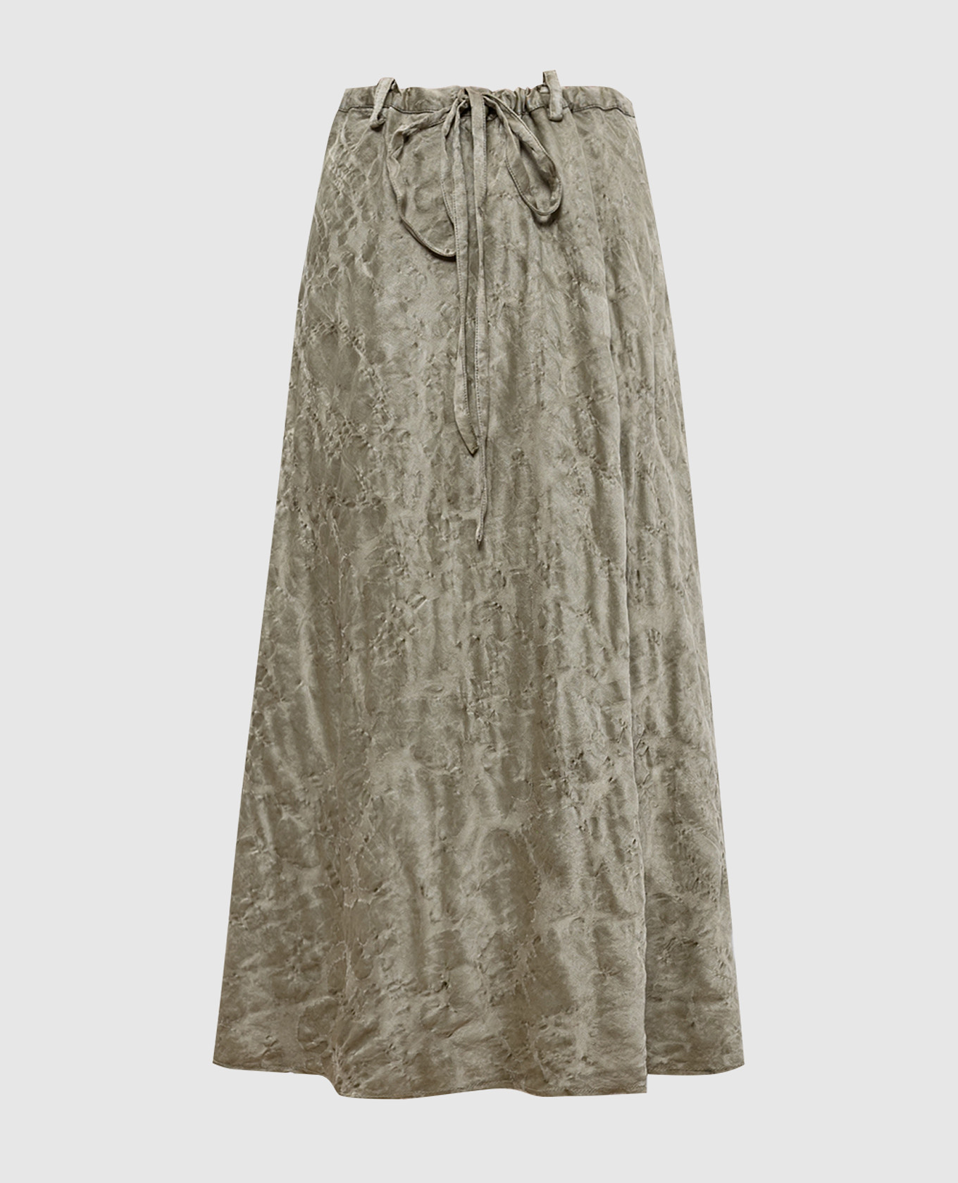 

Green midi skirt with wool in a woven pattern Masnada