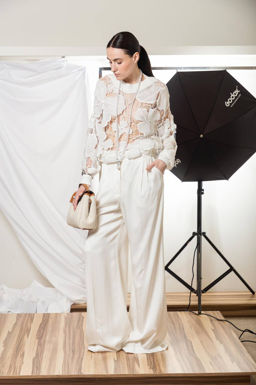 

White openwork sweater Dondup