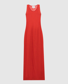 Lou Lou Studio MYRON orange midi dress with wool MYRON