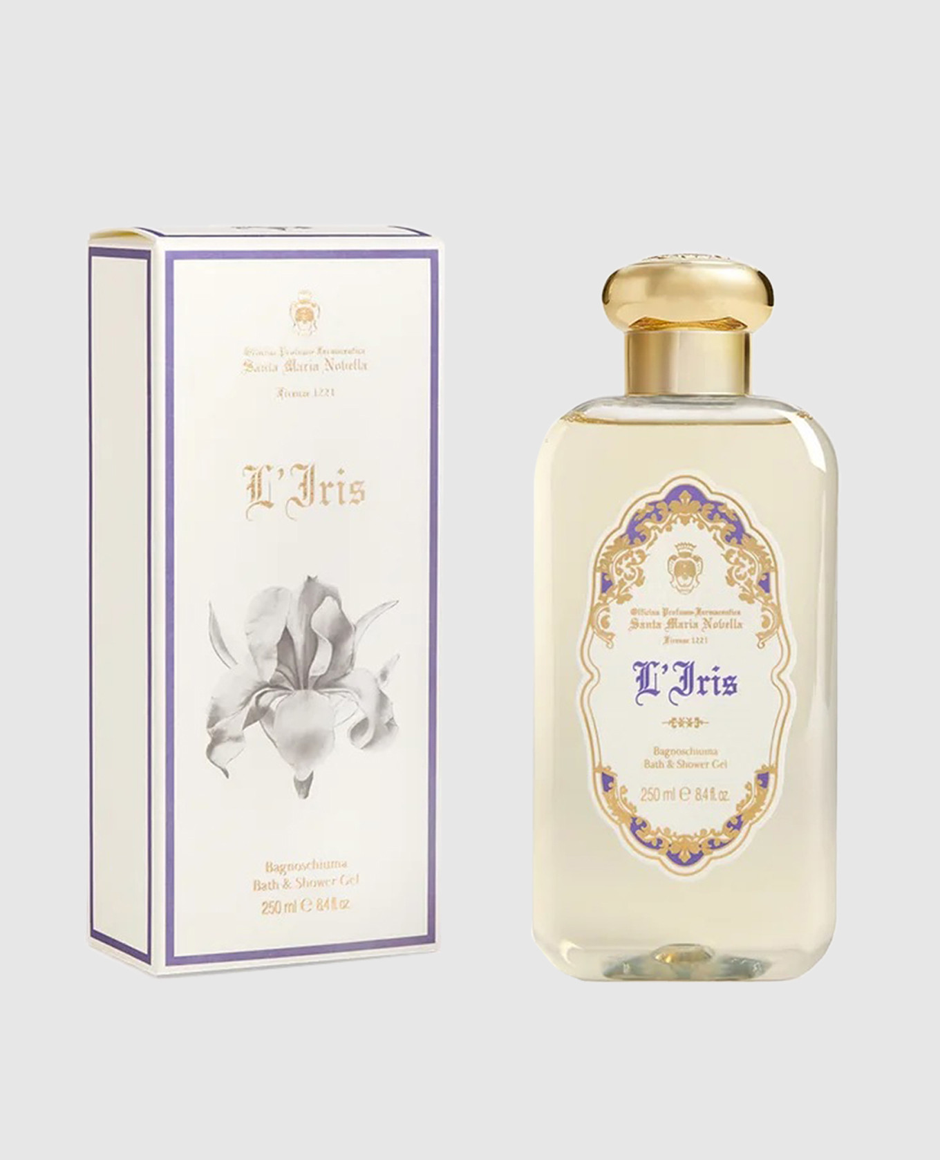 

L'Iris shower gel for women 250 ml Santa Maria Novella, Yellow