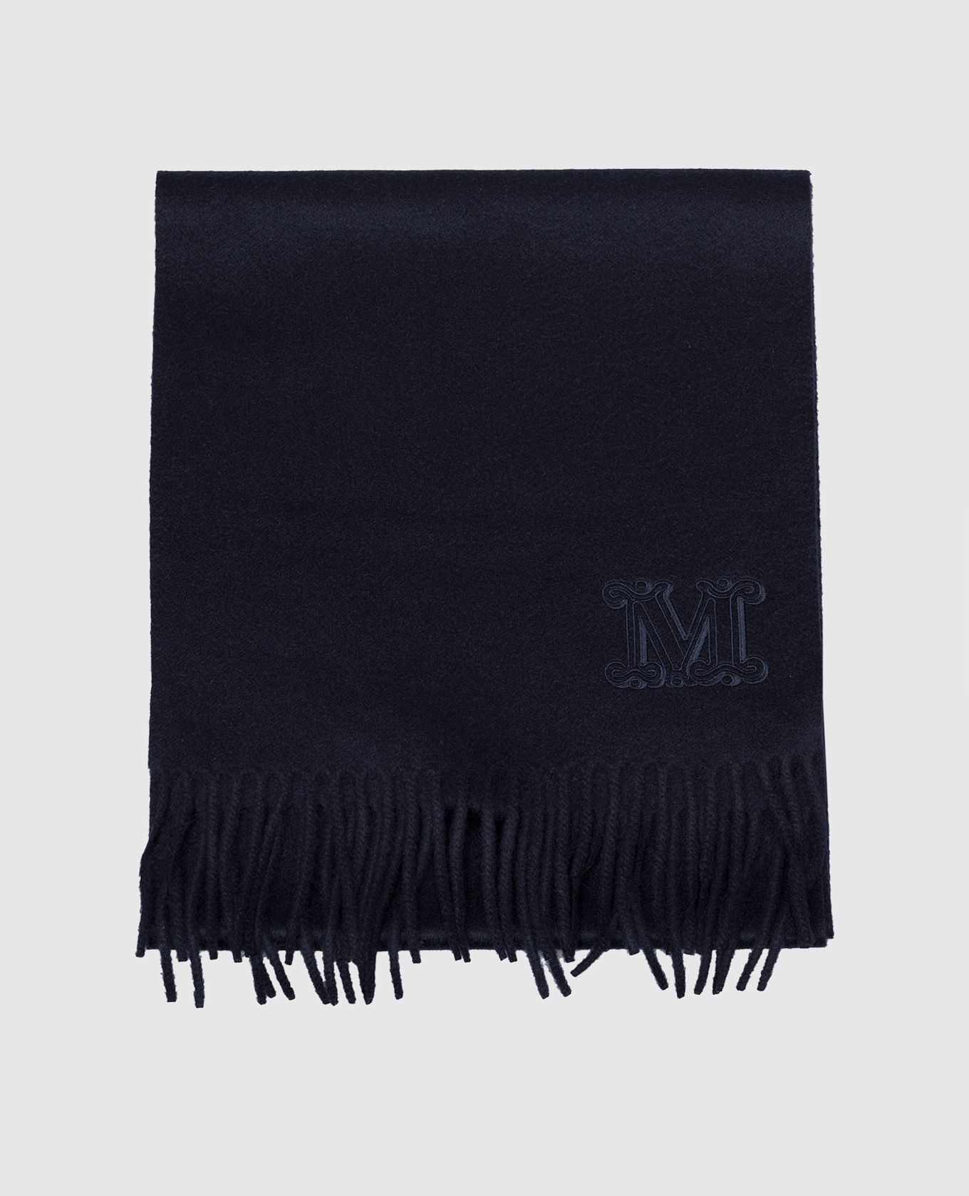 

WSDALIA blue cashmere scarf with logo embroidery Max Mara