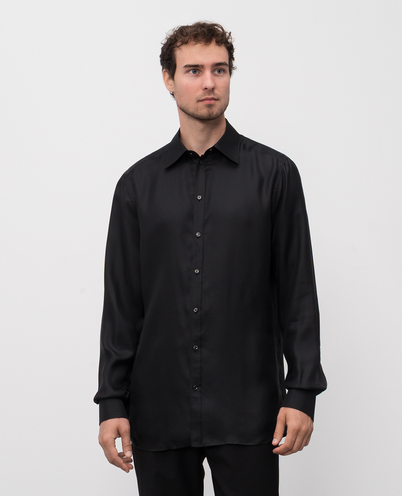 Black silk shirt Dolce&Gabbana 3