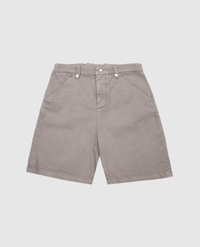 Brunello Cucinelli Children's khaki denim shorts B277PP908B