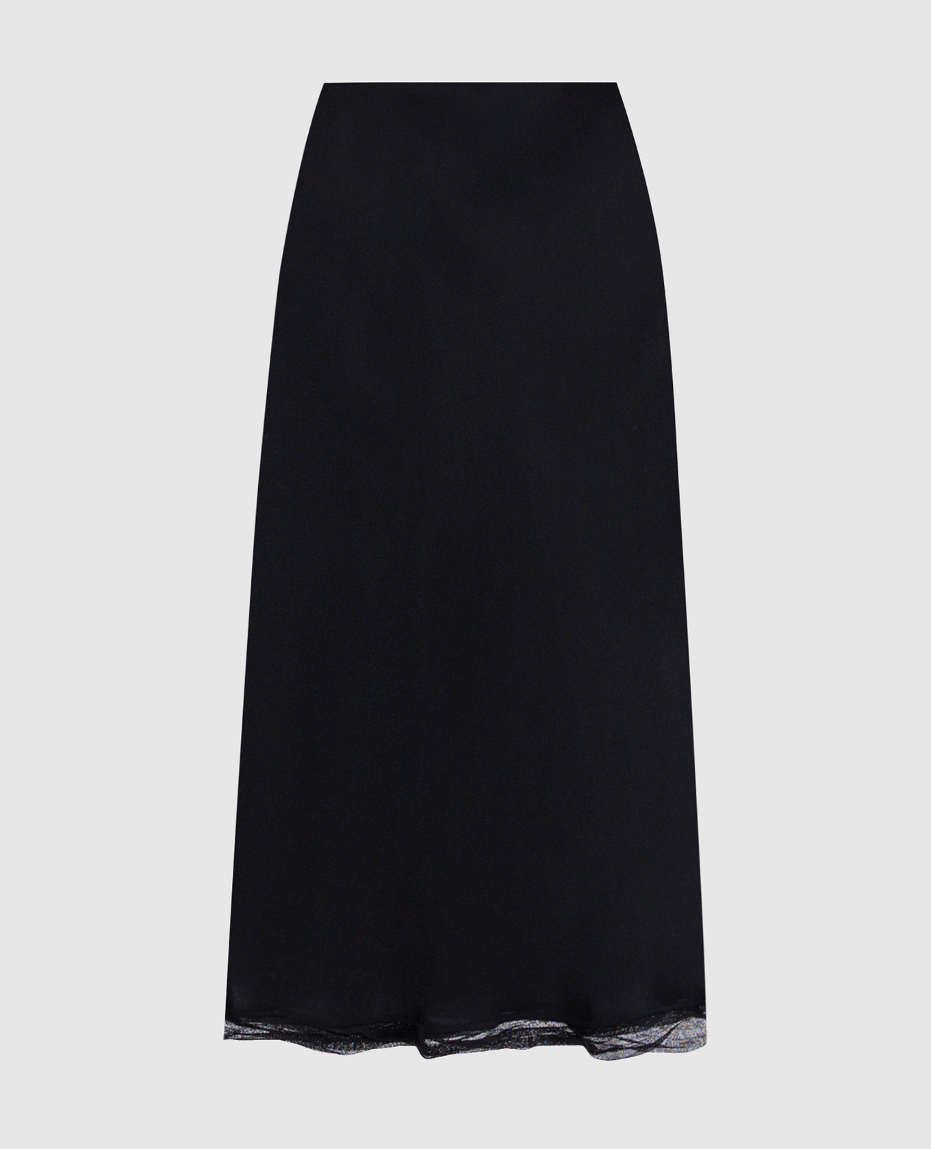 Black silk midi skirt Toteme