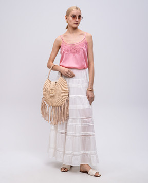Twinset Pink top with lace 251TP2371