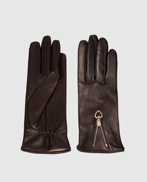 Sermoneta Gloves Leather gloves with zipper BS103
