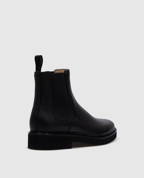Doucal's Black leather Chelsea boots DD8591VERSUF251