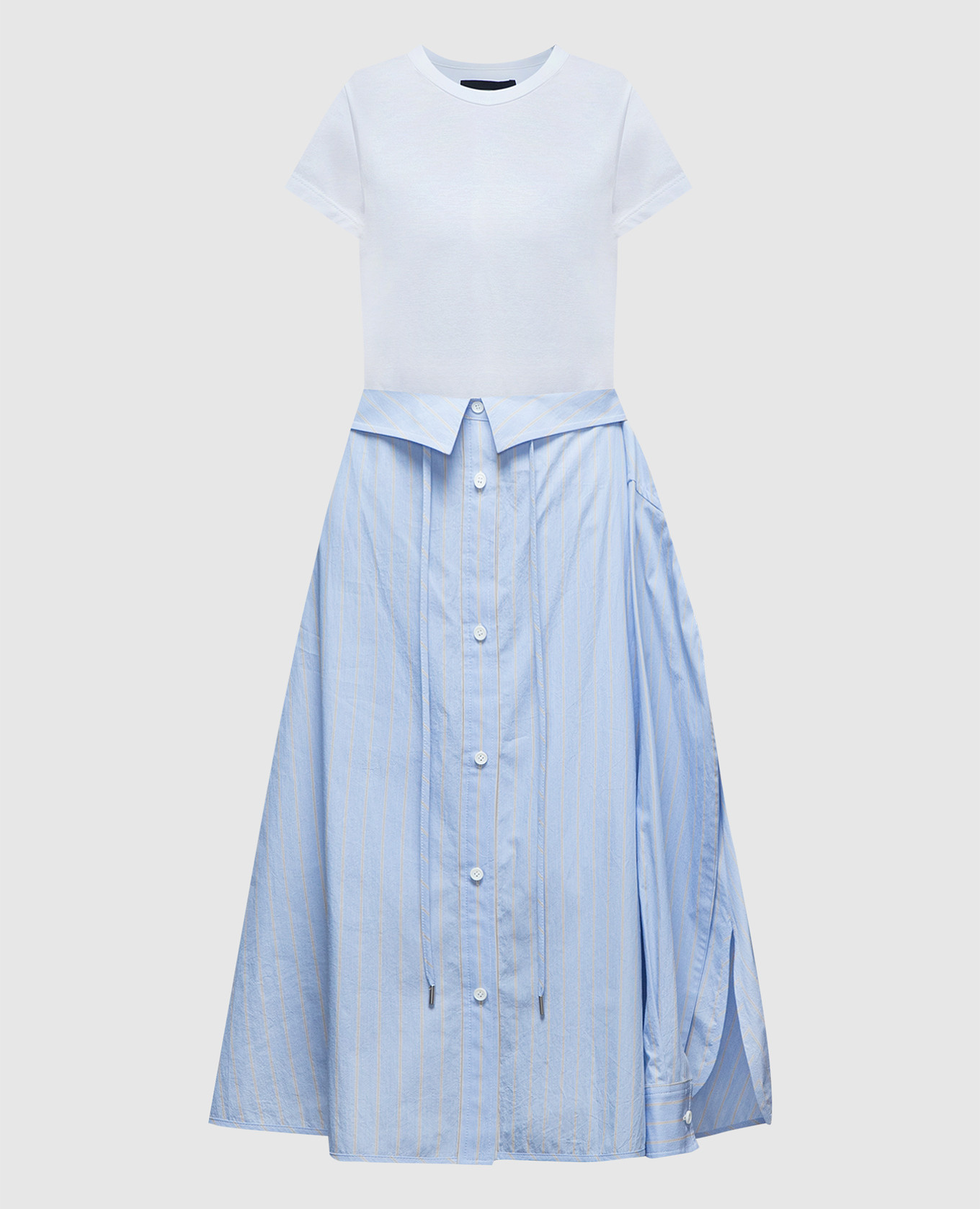 

Dress with double construction Juun.j, White