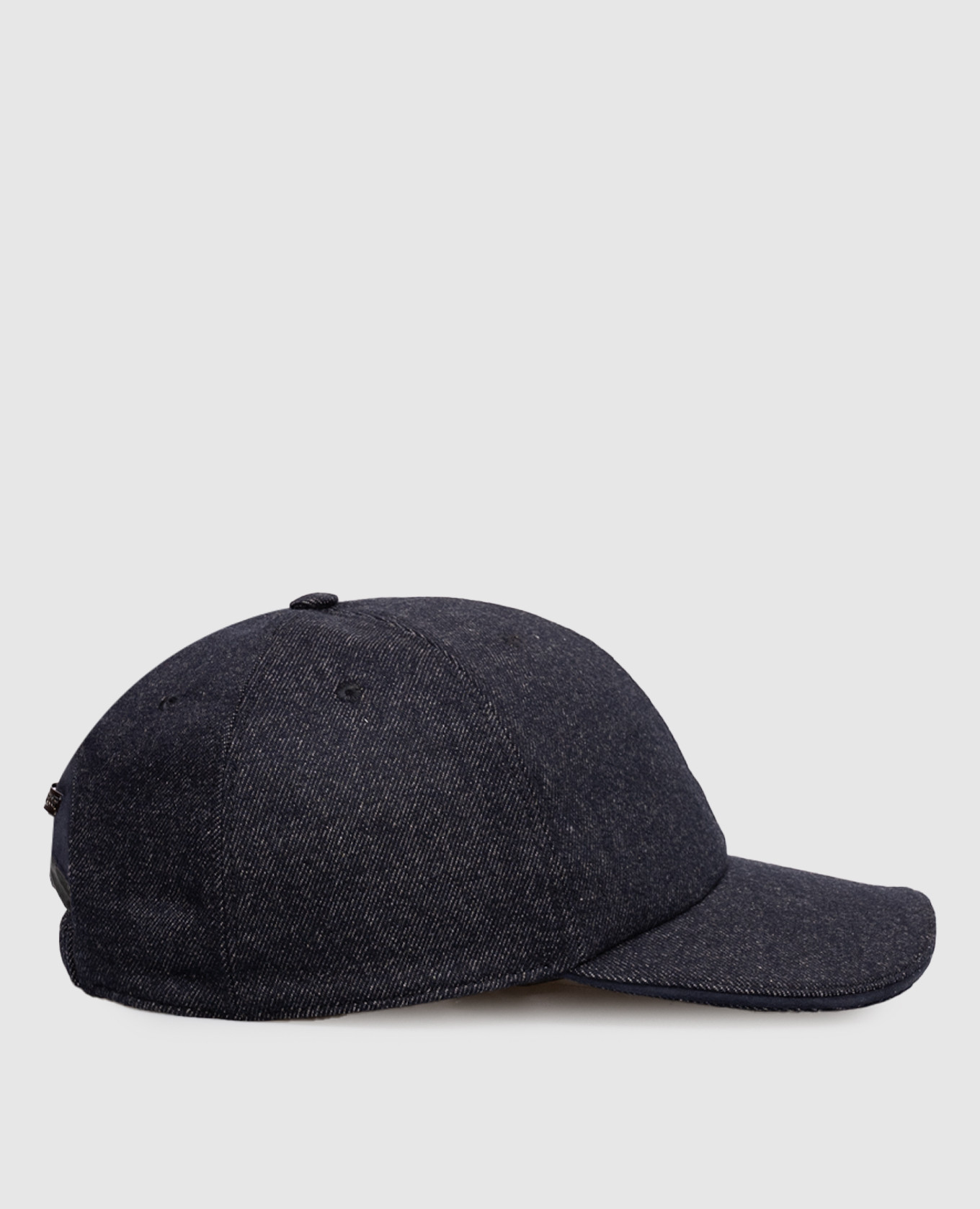 

Blue cashmere cap with logo Stefano Ricci