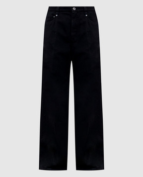 Brunello Cucinelli Black jeans with logo MB030P5931