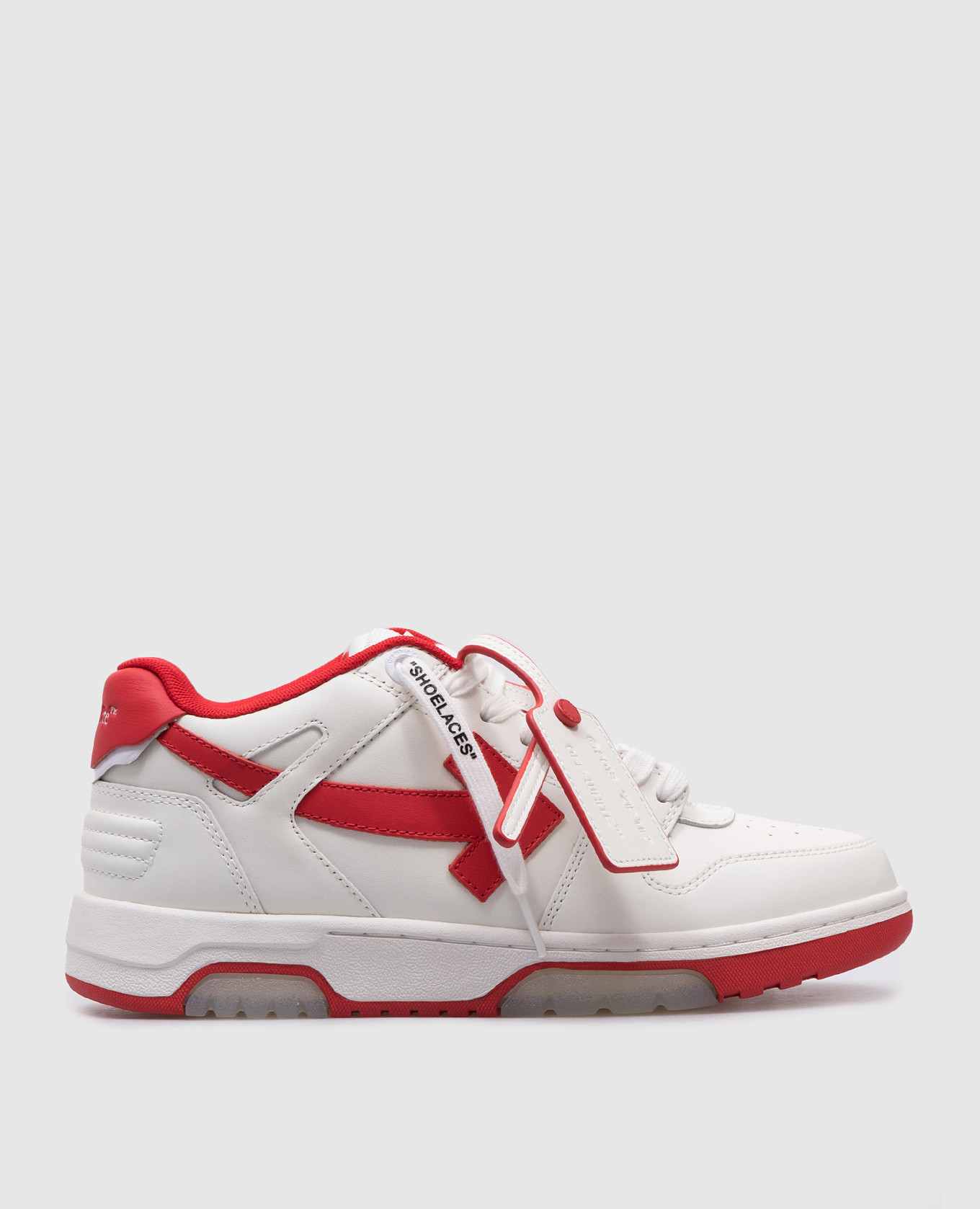 White leather out of office sneakers off-white