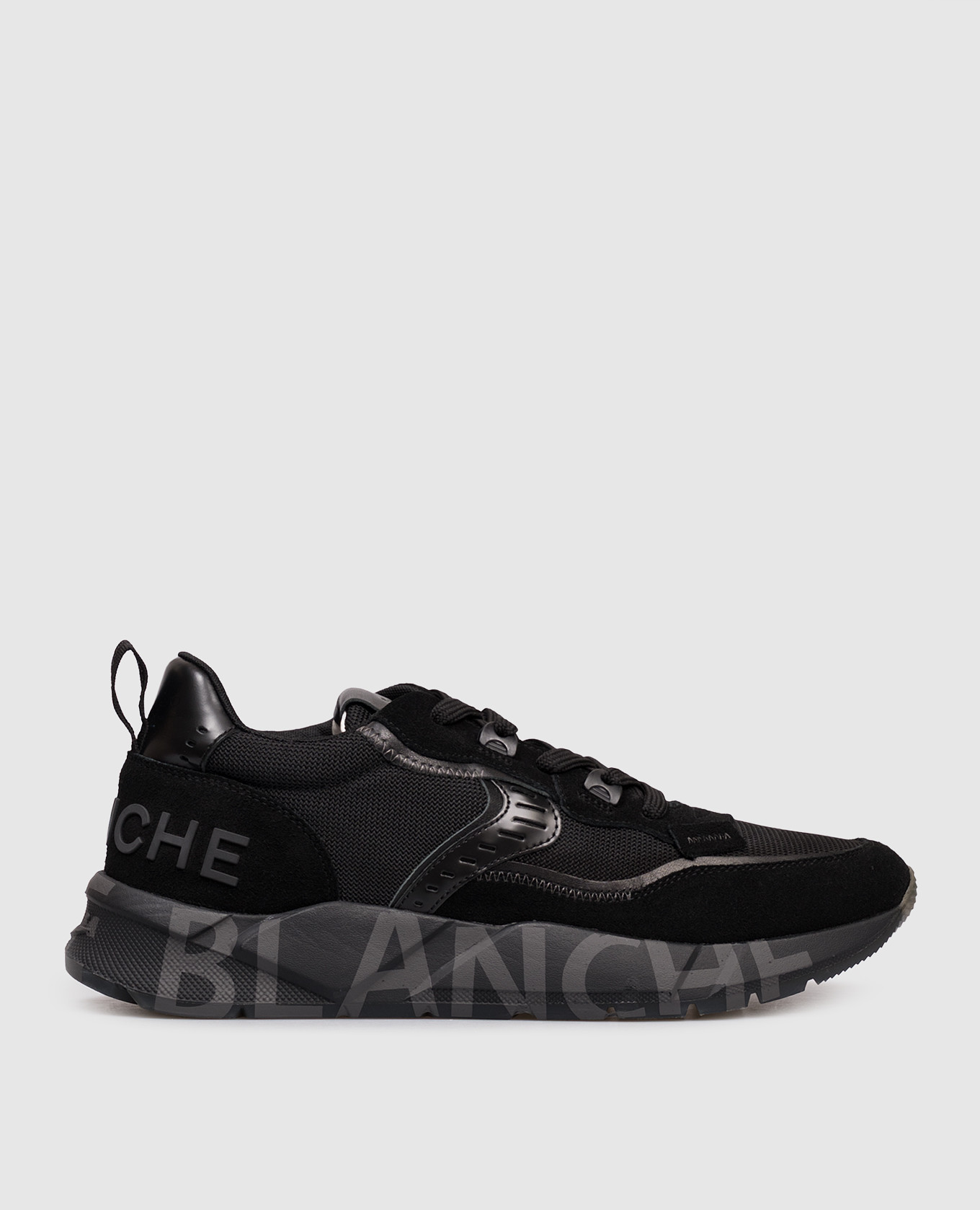 Black combination sneakers CLUB01 Voile Blanche