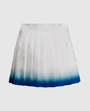Casablanca Casa Way white pleated silk skirt WS25SK03201