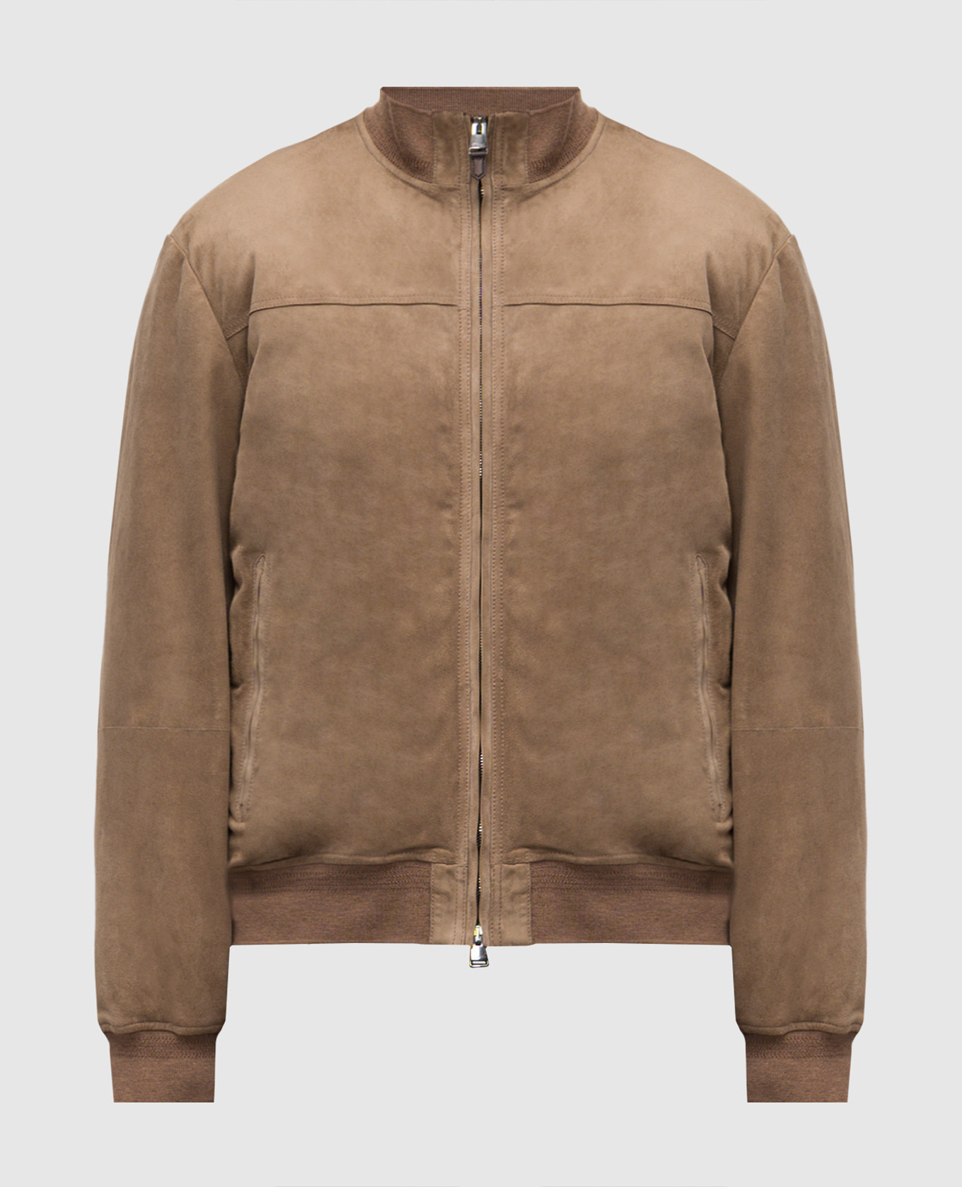 

Suede jacket Canali, Brown
