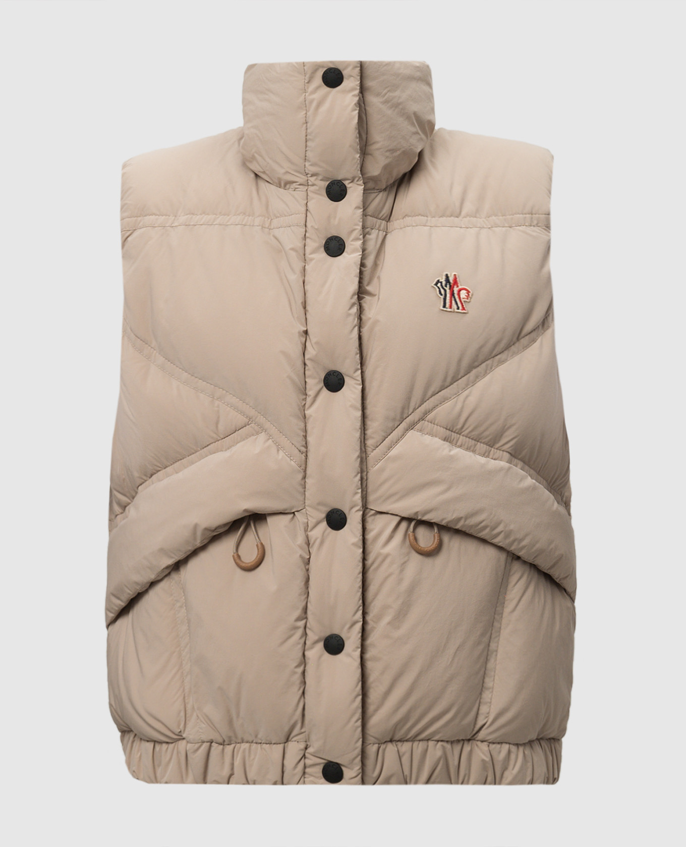 

Marolies beige quilted down vest Moncler Grenoble