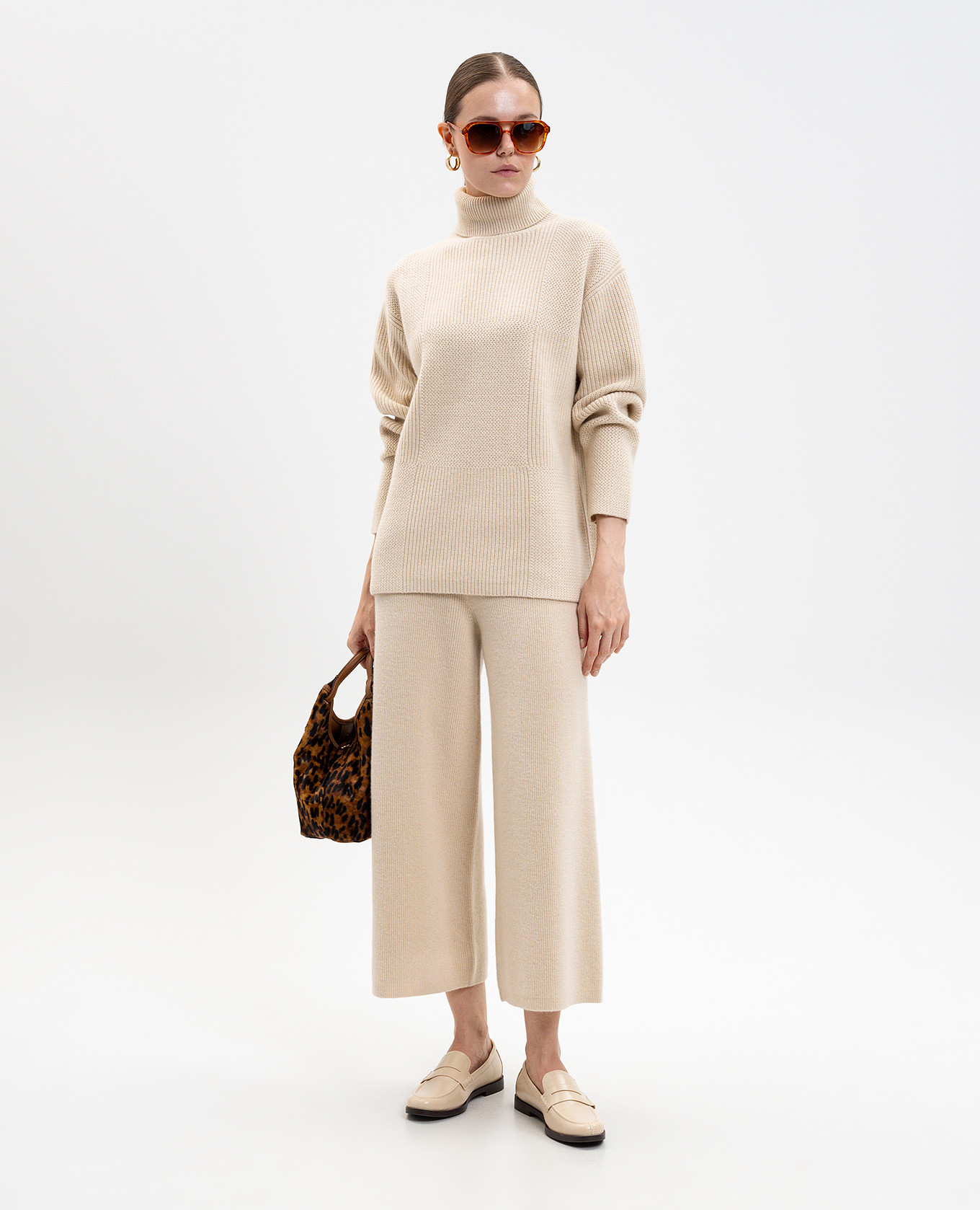 

Beige wool culottes JOSEPH