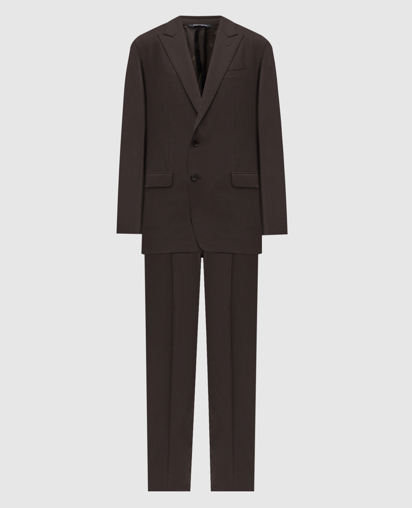 Brown wool suit Dolce&Gabbana