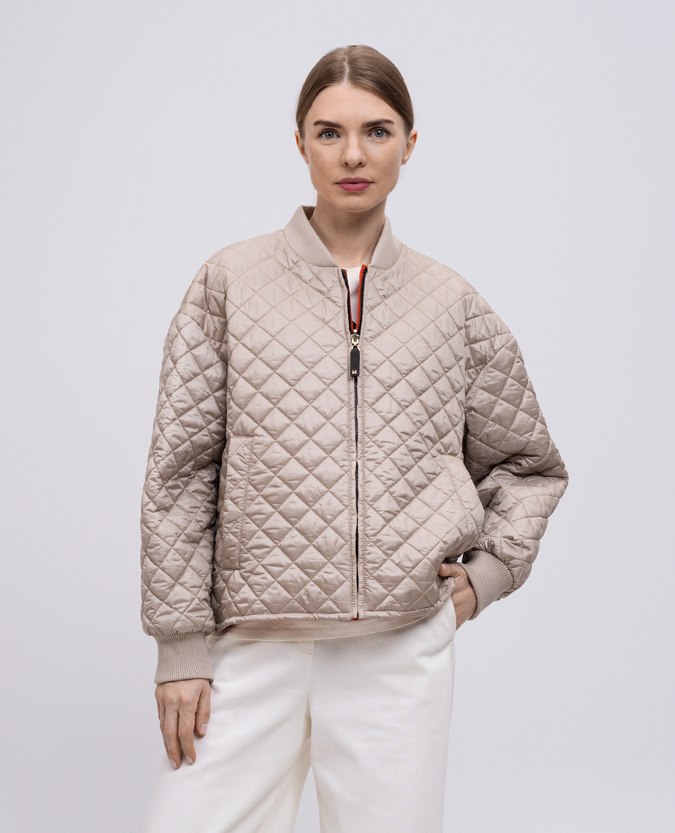 

LICIA reversible quilted bomber jacket with camel wool Max Mara, Beige