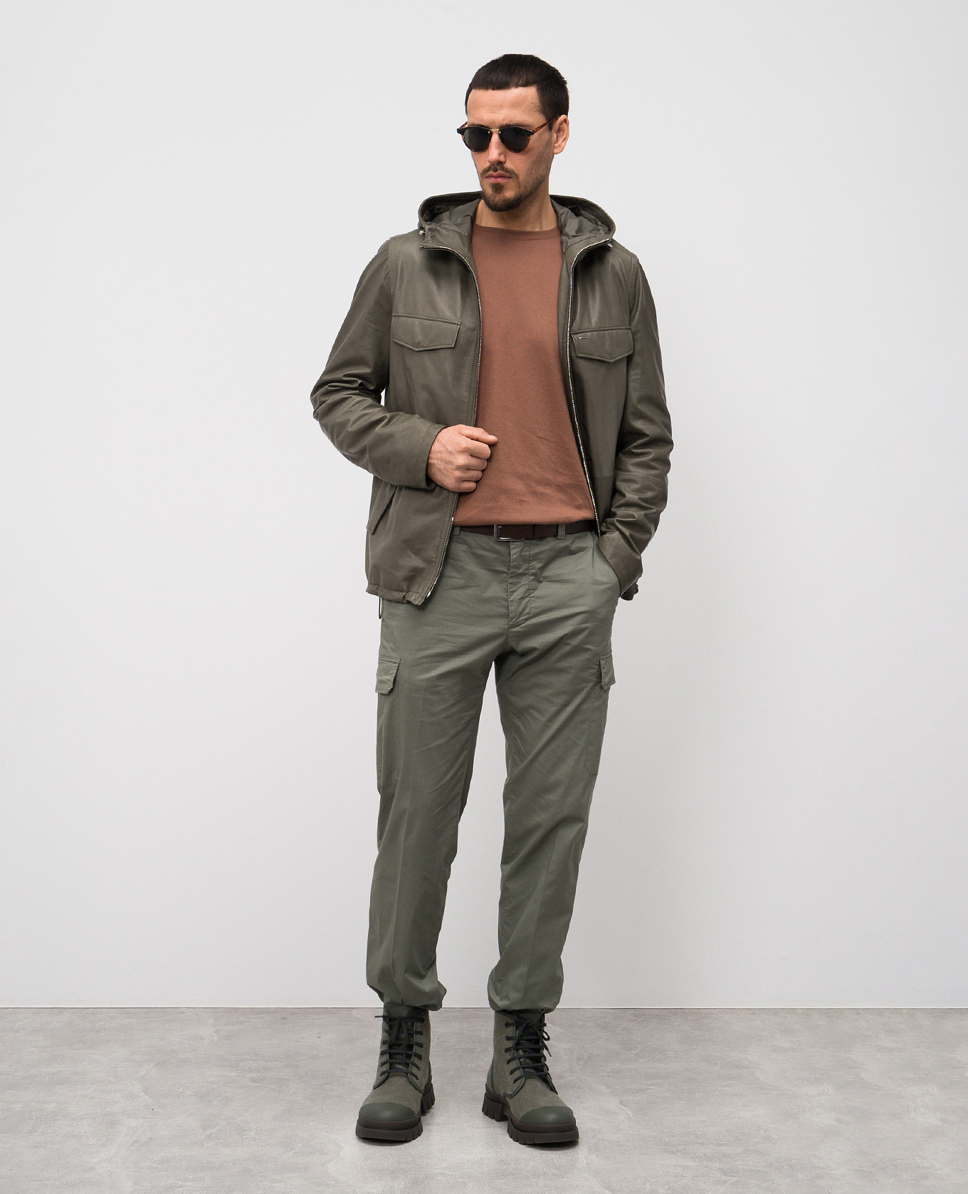 

Brown jumper with logo emblem Stefano Ricci