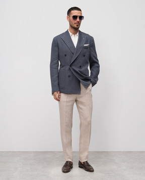 Cashmere&Whiskey White polo with silk and cashmere FS05
