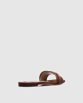 Tom Ford Brown suede WITNEY flip-flops W3523LCL068G