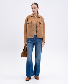 Max Mara PILADE golden sweater with lurex PILADE