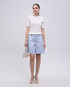 Peserico Blue shorts with lapels P0464001979