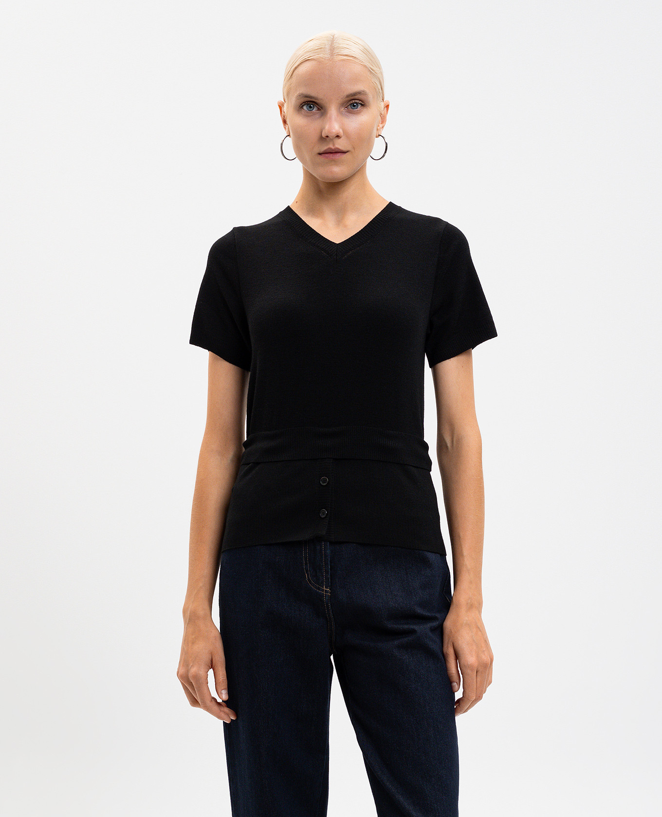 Black wool top Juun.j 3