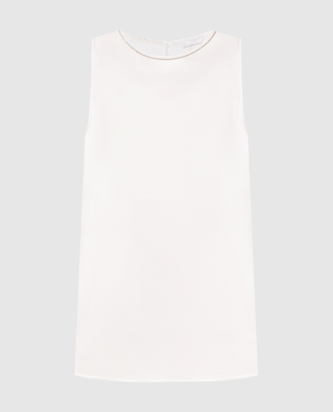 Silk top with monil chain Peserico