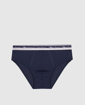 Story Loris Children's blue briefs with logo 3613826