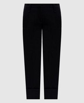 Brunello Cucinelli Black pants with wool MP005P1367y