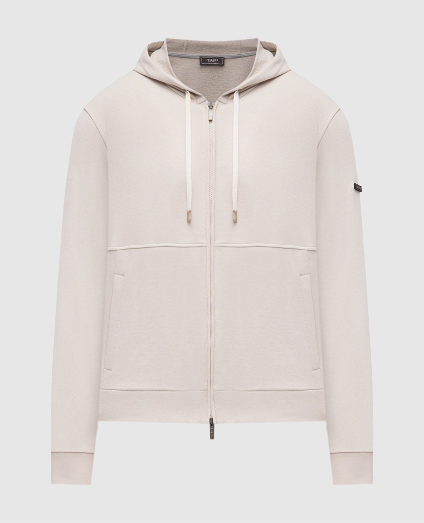 Beige sports jacket with logo Peserico