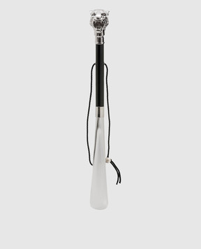 Pasotti Silver horn with a tiger head handle PFPEXXCSF05