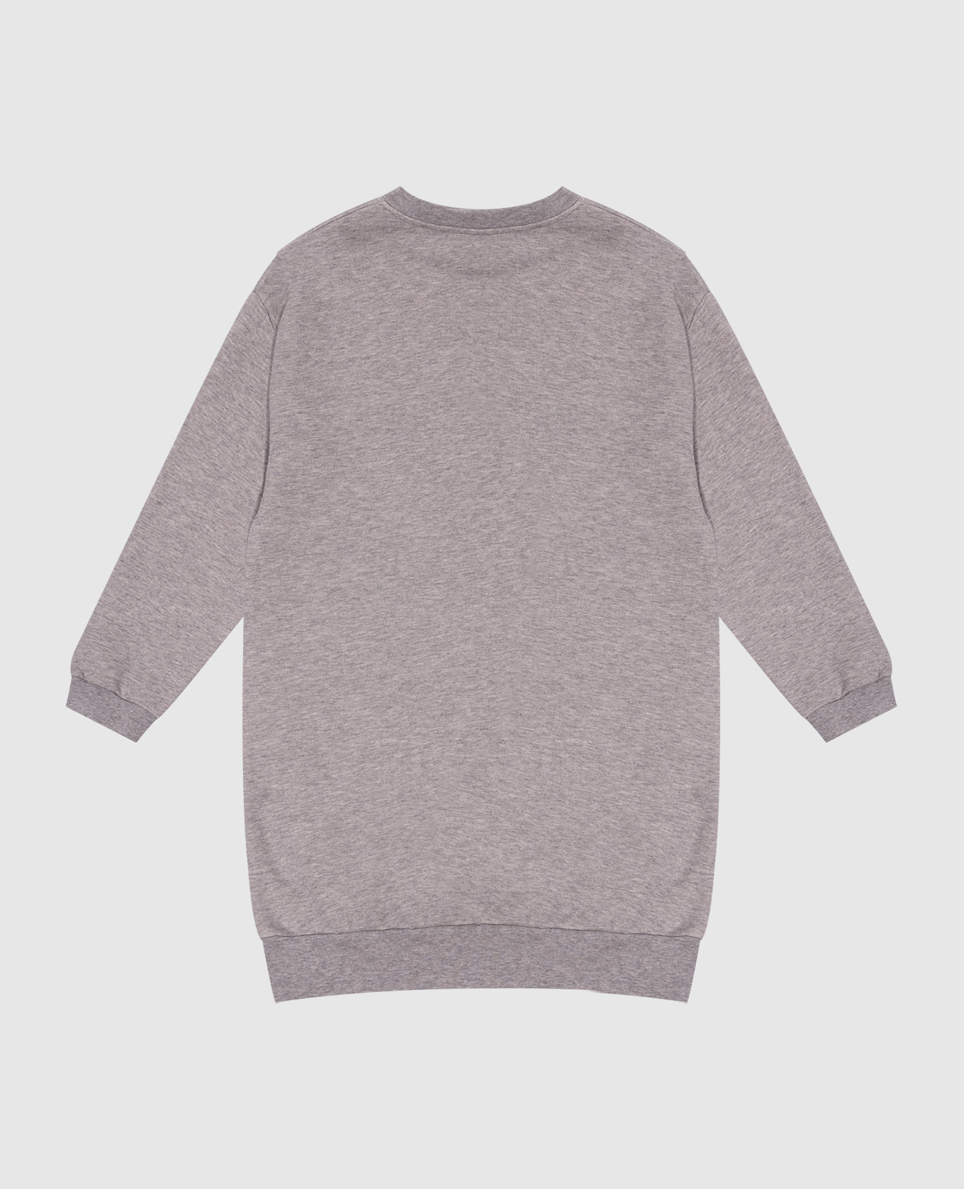 

Children's gray melange sweatshirt with crystals Versace, Grey