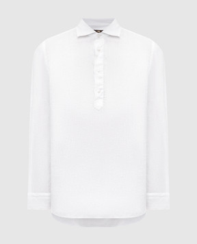 Enrico Mandelli White linen shirt 0SPORT5711