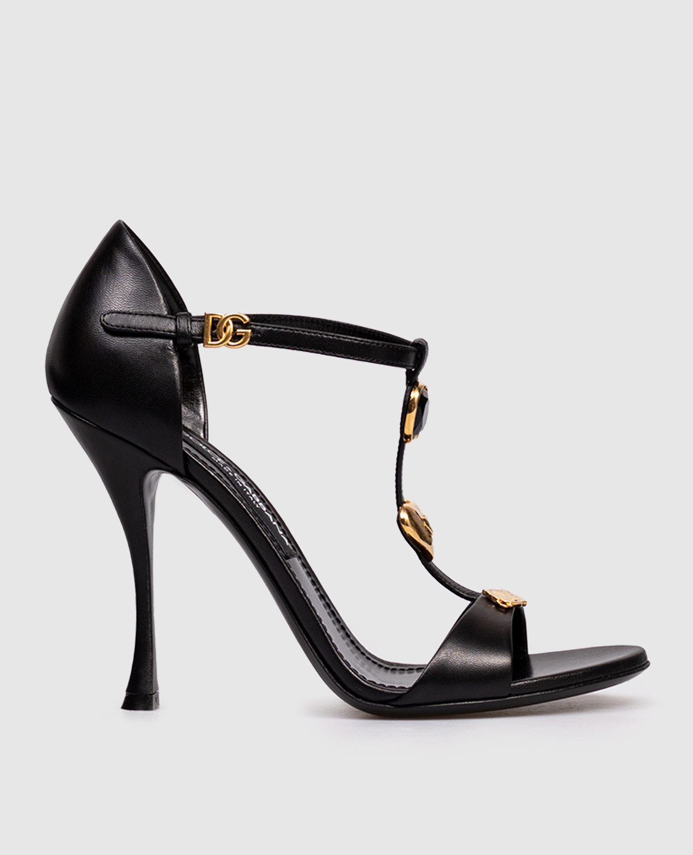

Black leather sandals Dolce&Gabbana
