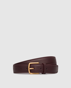 Babe Pay Pls Burgundy leather belt 0C003
