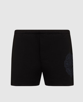 Stefano Ricci Black boxer briefs with logo print MNI42T0010803