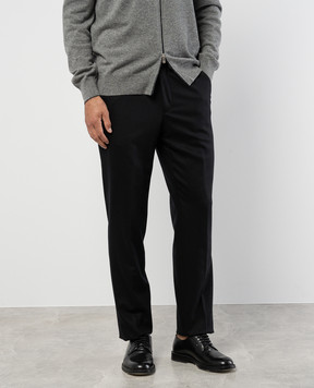 Enrico Mandelli Black pants made of wool GYMP024442