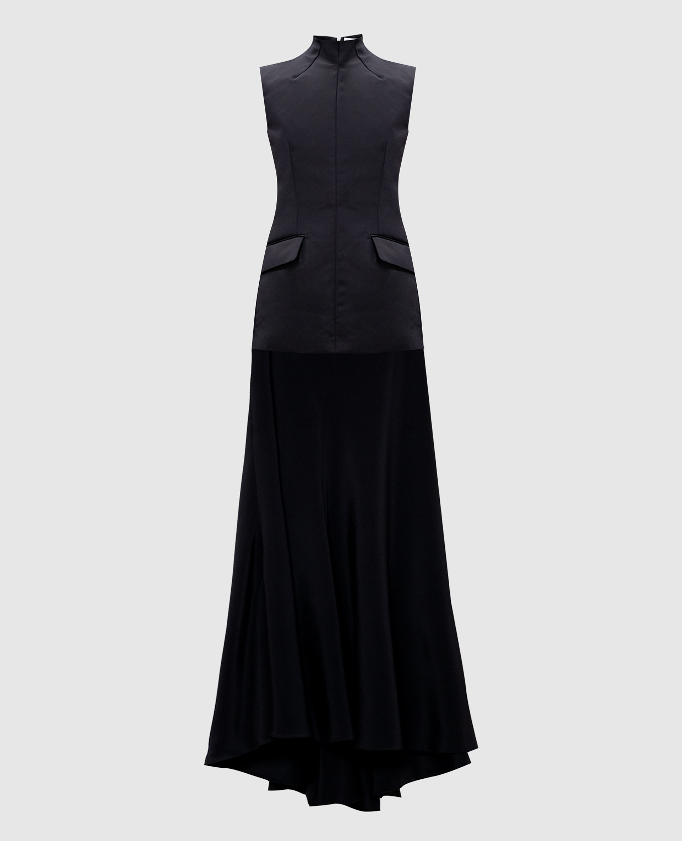 

CILENO black maxi dress with silk Max Mara Sportmax