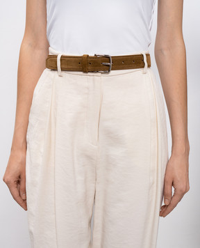 Babe Pay Pls Brown suede belt 0C003